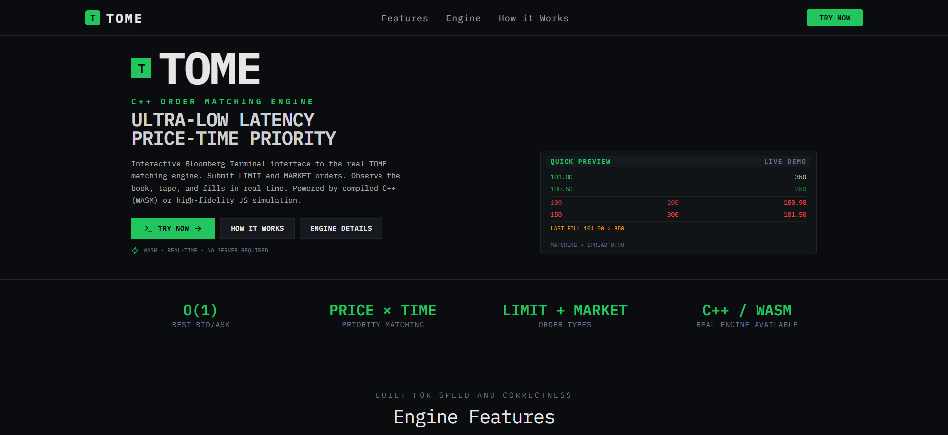 TOME – Toy Order Matching Engine asset 1