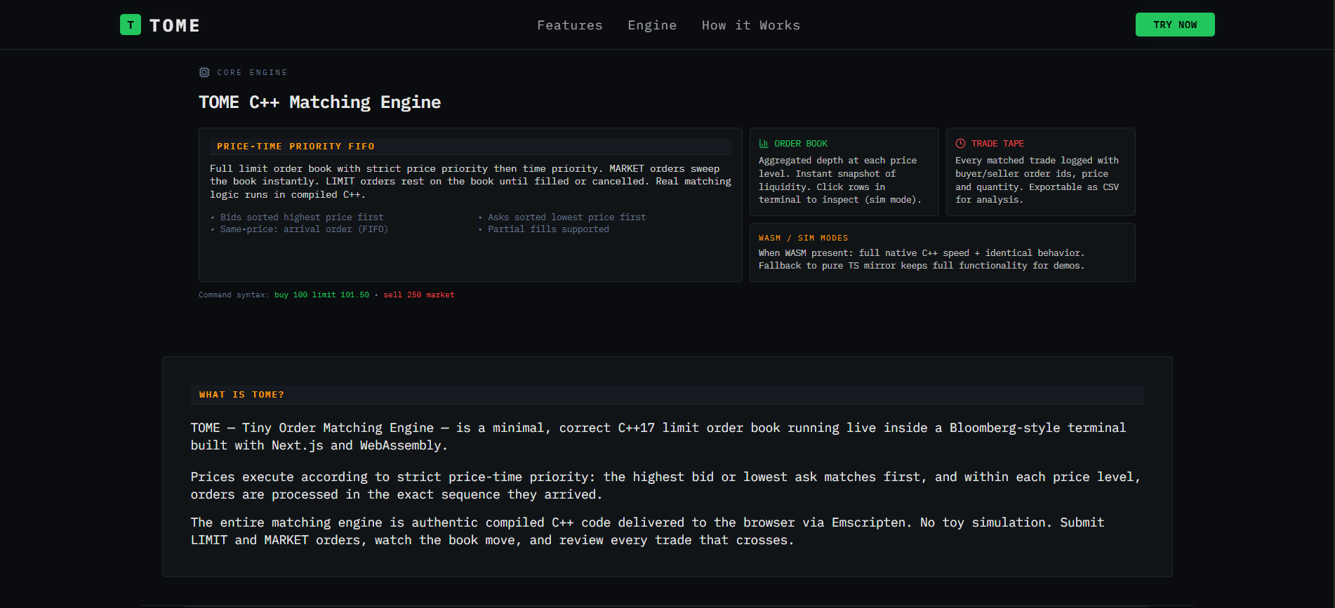 TOME – Toy Order Matching Engine asset 2